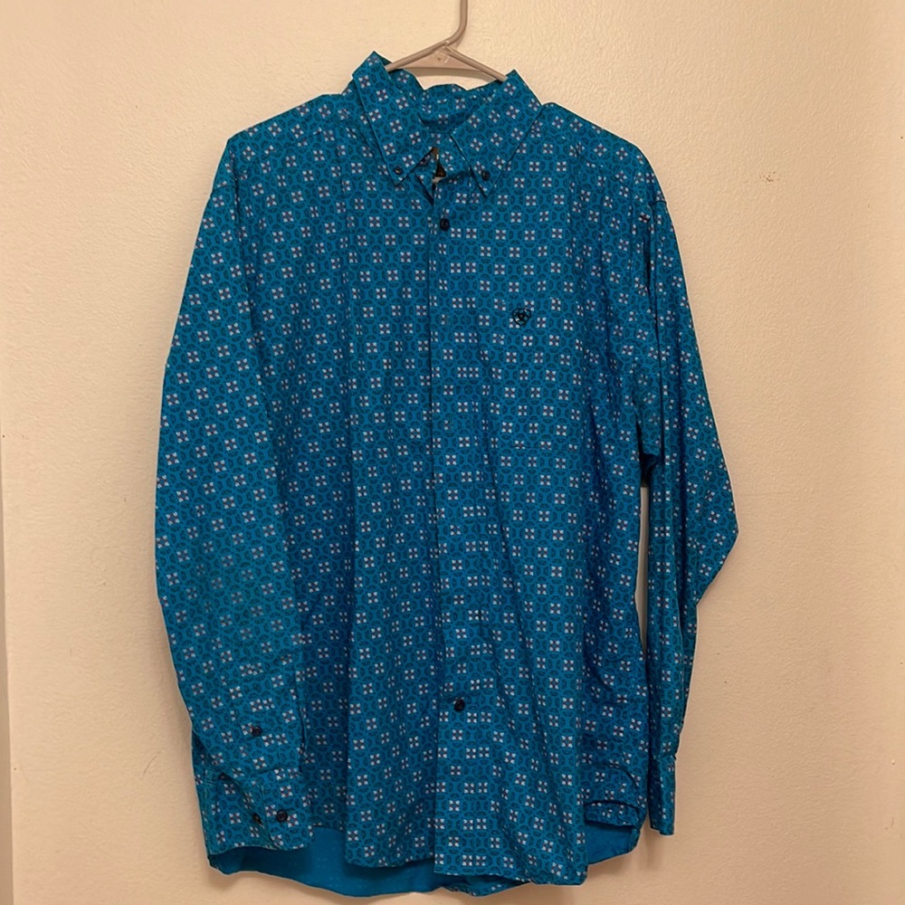 Blue Ariat button up